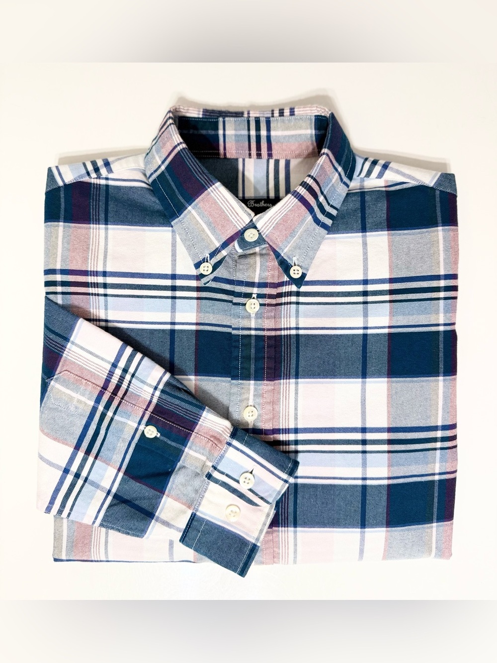 Brooks Brothers Boys Cotton Oxford Button-Down Shirt - Med (10-12)